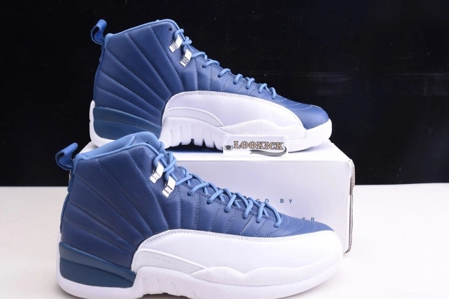 Cheap TB Retro 12 Jordan 130690-404 Air Blue Stone 0801
